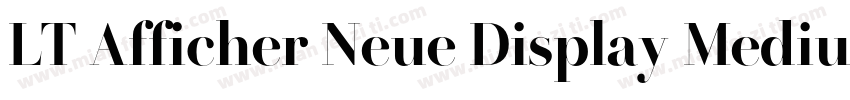 LT Afficher Neue Display Medium字体转换